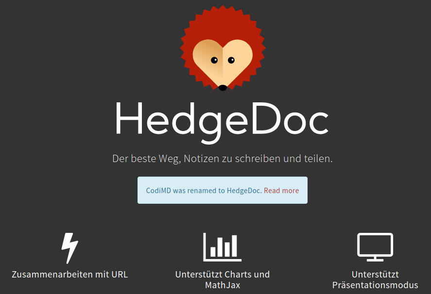 Cover: Lieblingstool: HedgeDoc