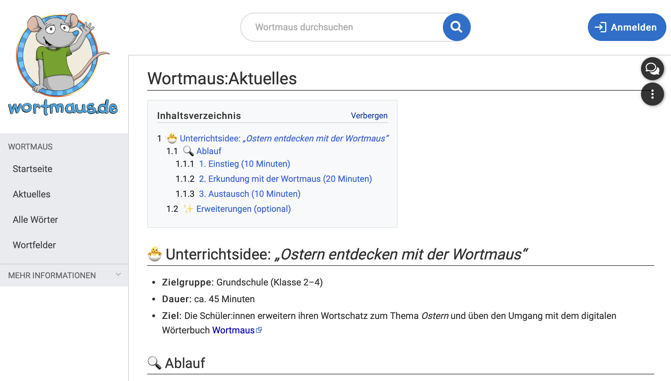 Cover: Ostern entdecken mit der Wortmaus 