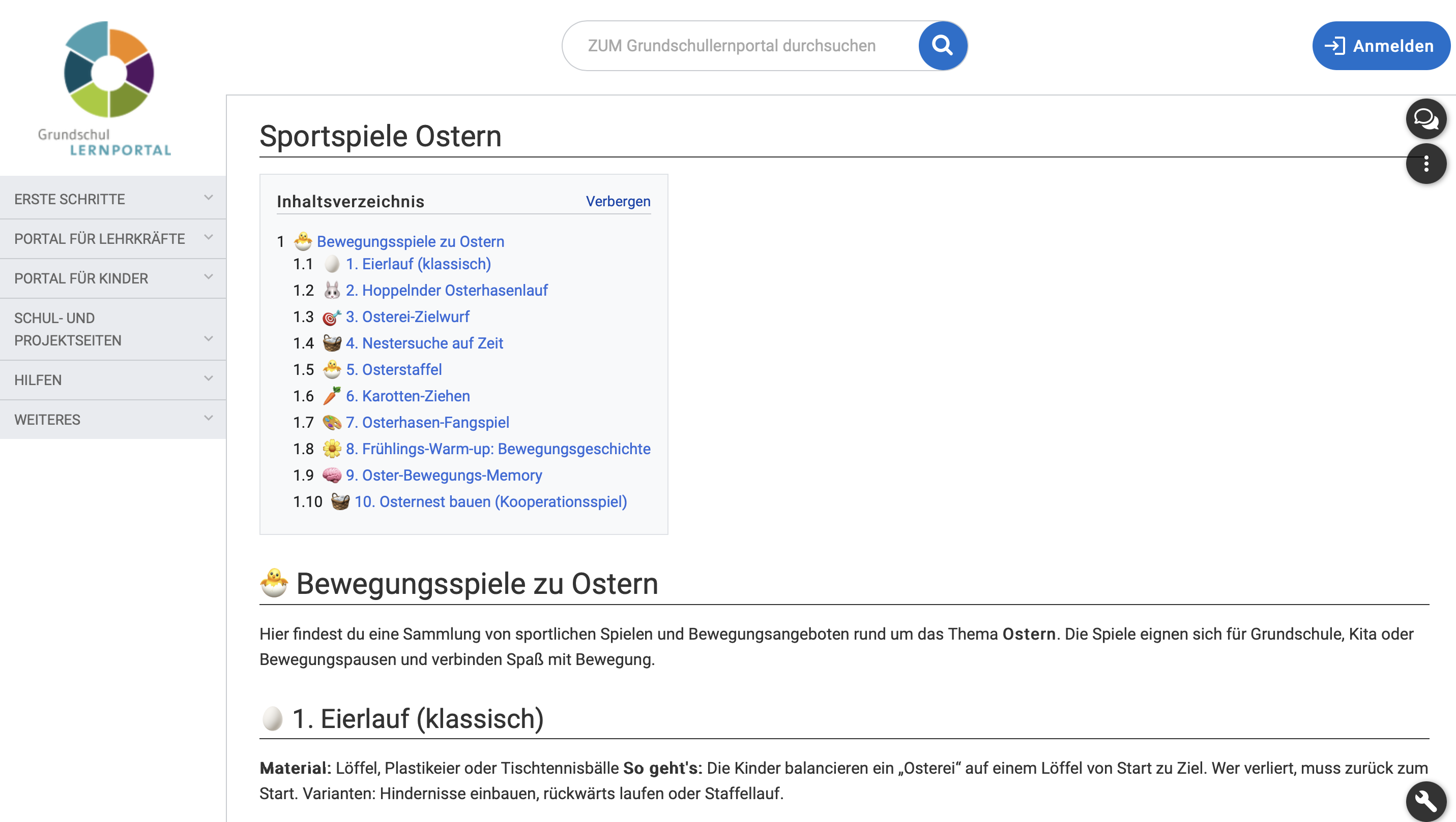 Cover: Sportspiele Ostern 