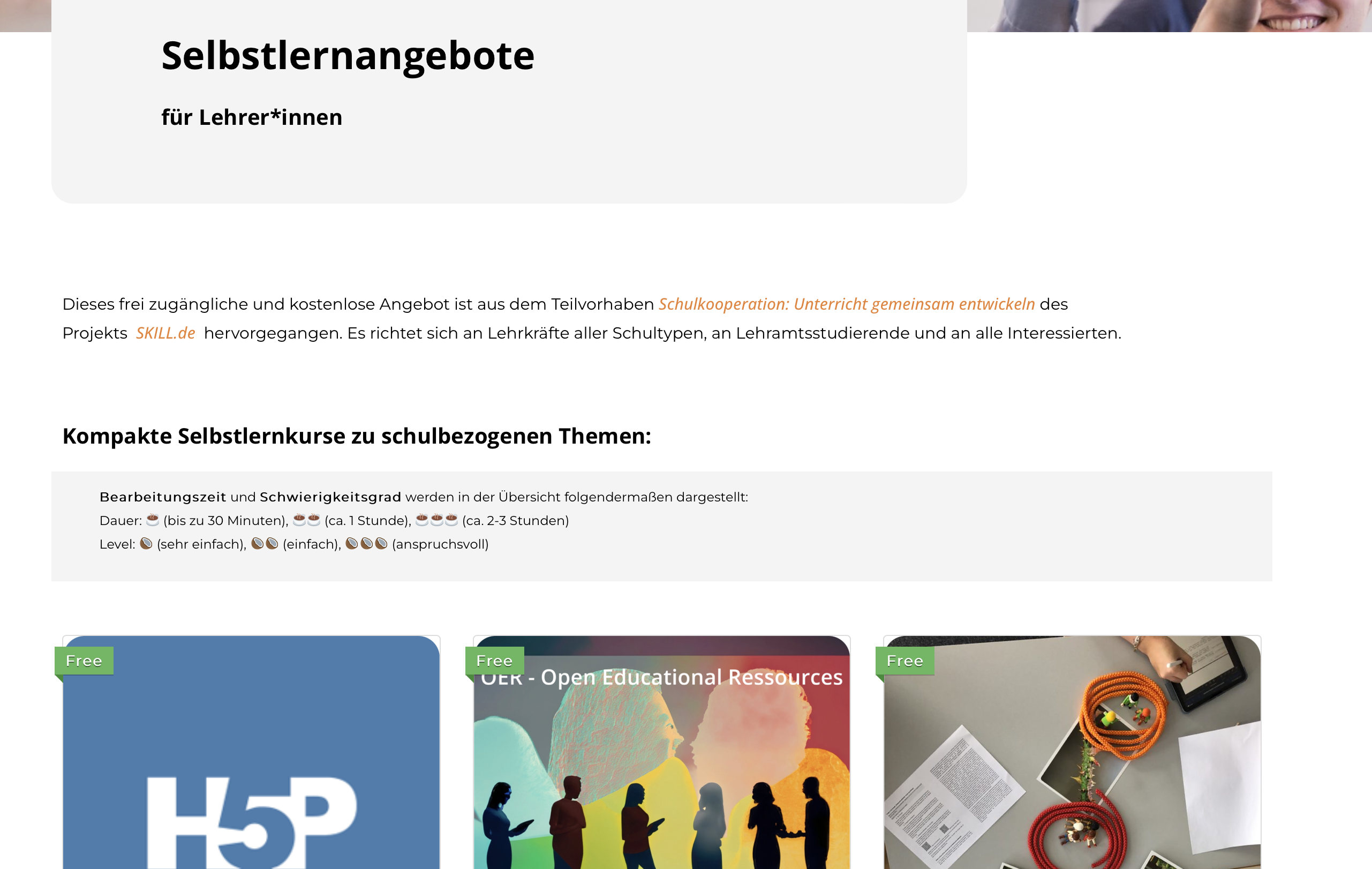 Cover: Selbstlernangebote für Lehrer*innen