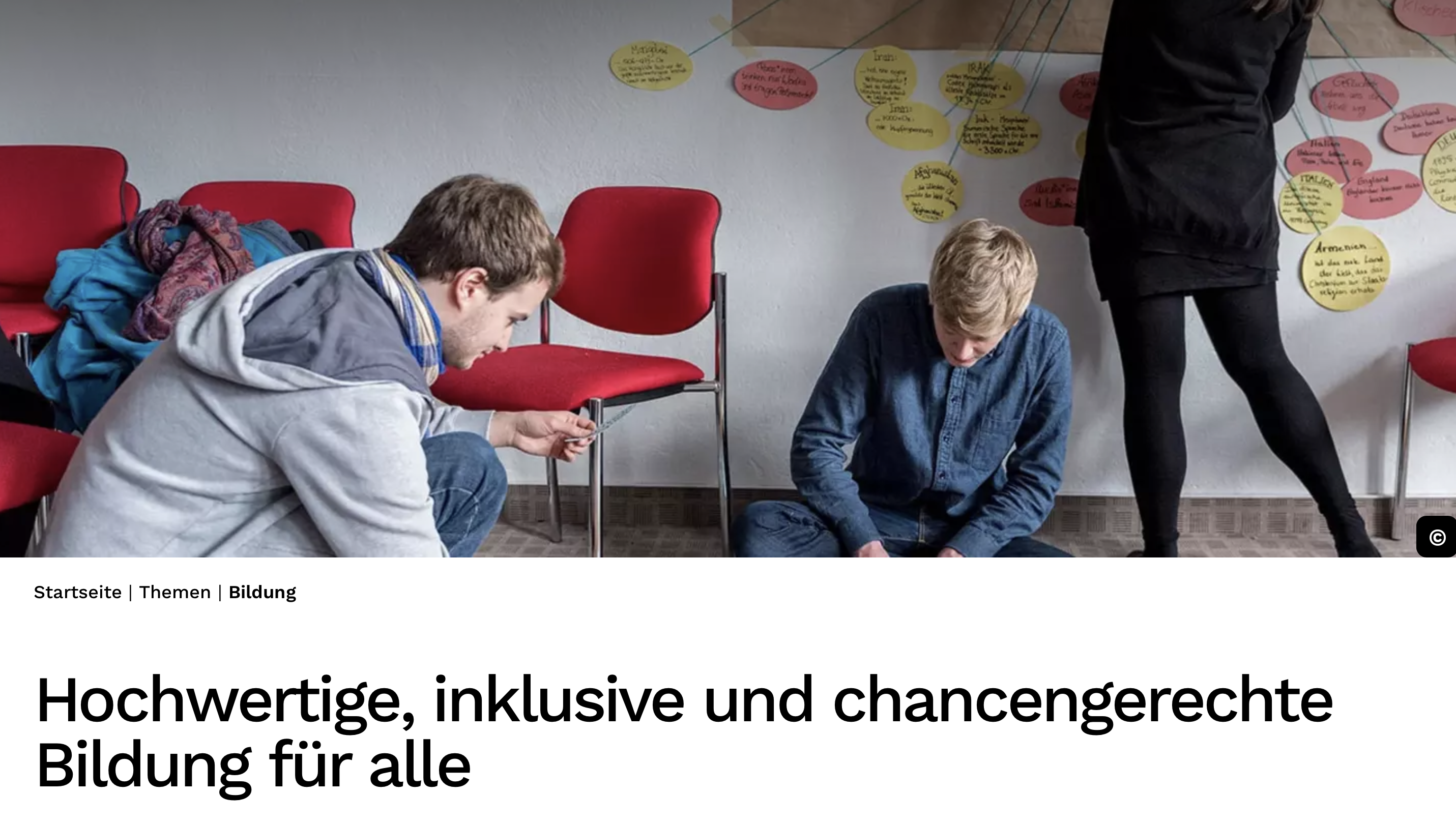 Cover: Hochwertige, inklusive und chancengerechte Bildung für alle